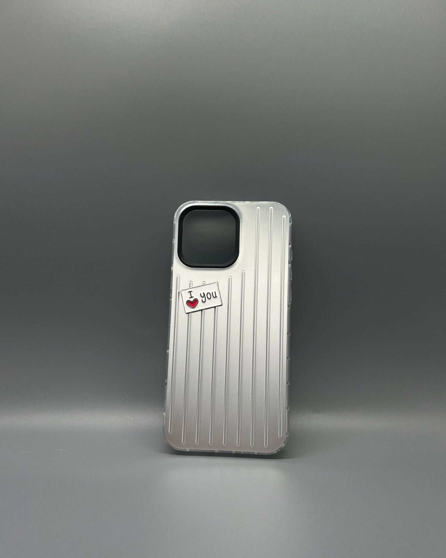 I Love You Metal Sticker