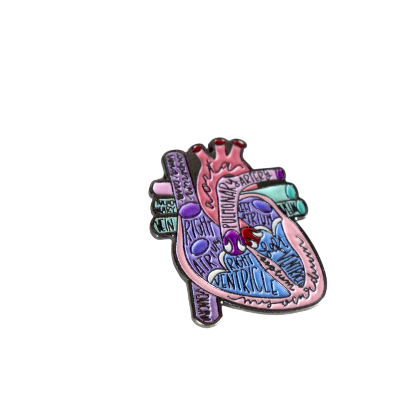 Human Heart Metal Sticker