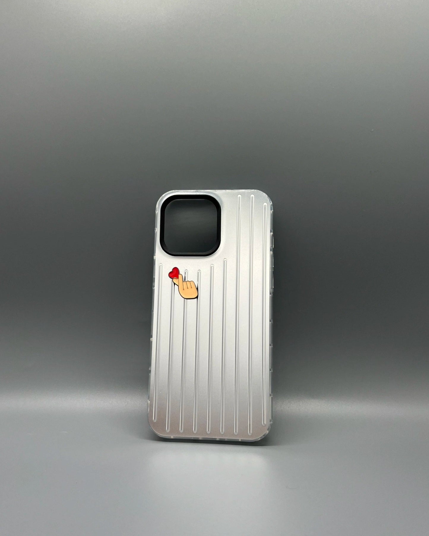 Korean Heart Metal Sticker